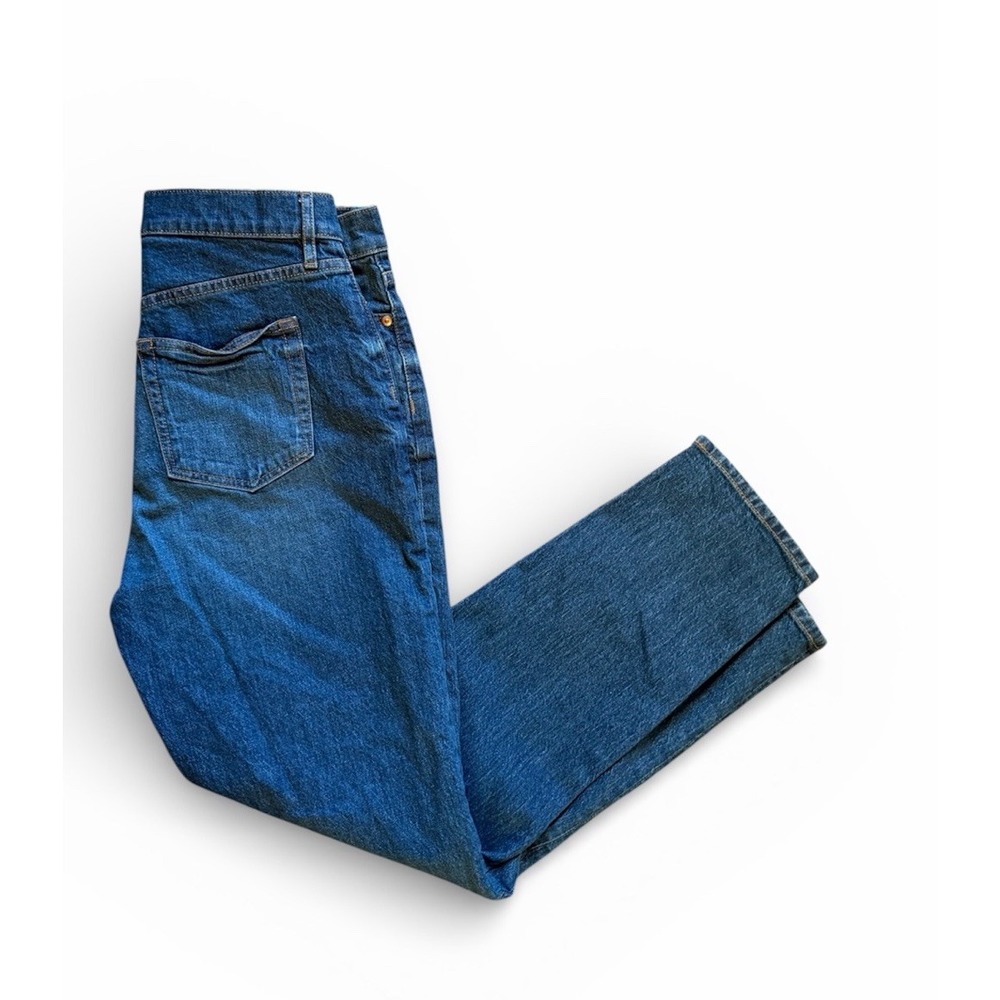 Ann Taylor Loft Jeans Women 27/4 Blue High Waist Boyfriend Relaxed Medium Wash